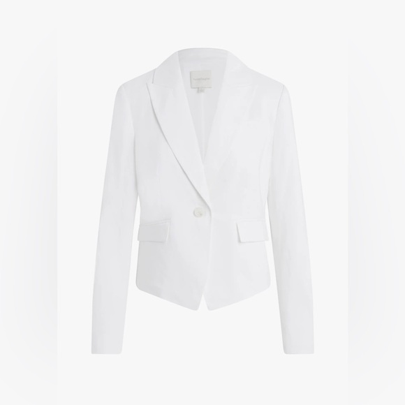 NWT Favorite Daughter the Short Favorite Linen Blazer in Ivory in Medium - Picture 5 of 6